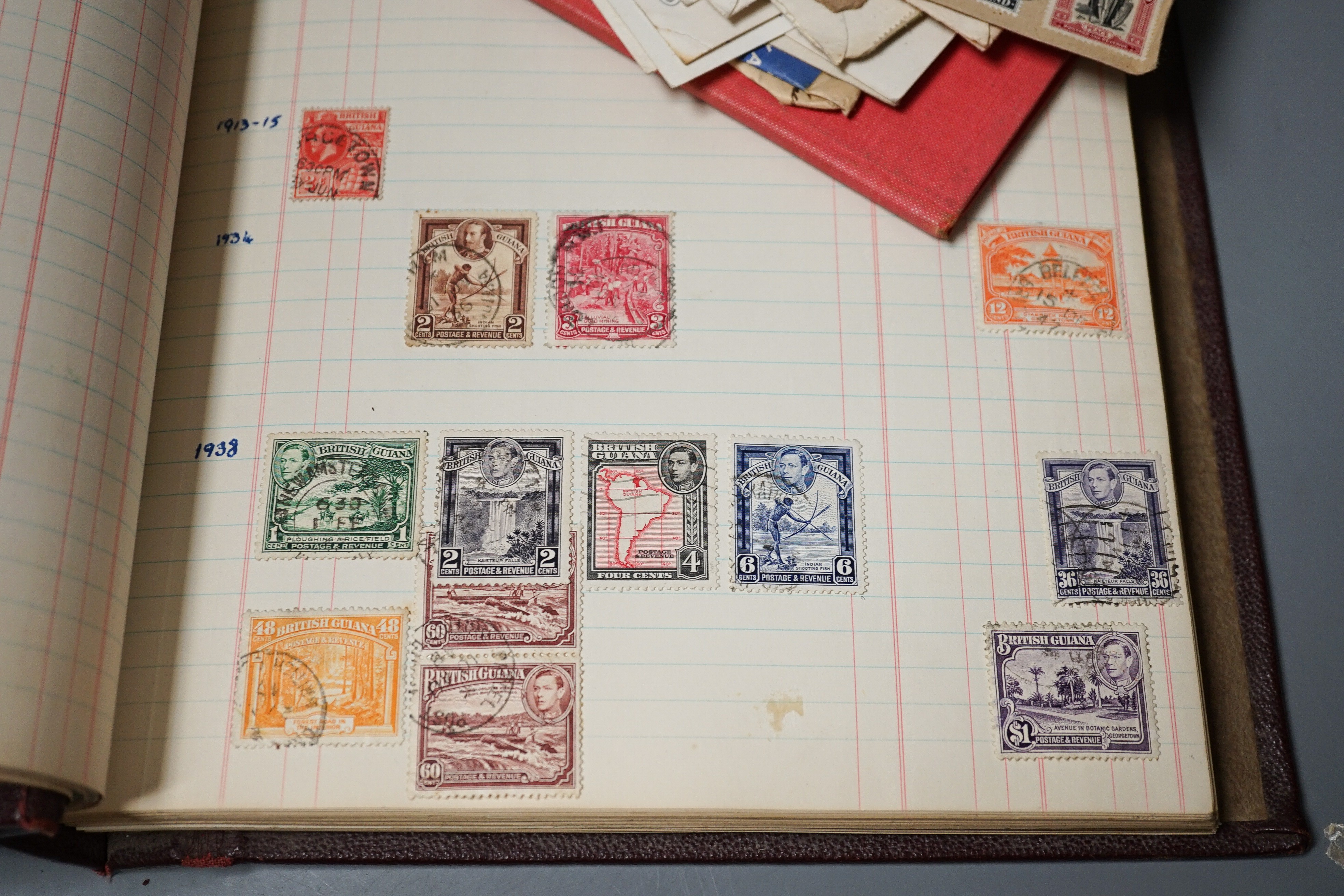 An album of British and commonwealth stamps